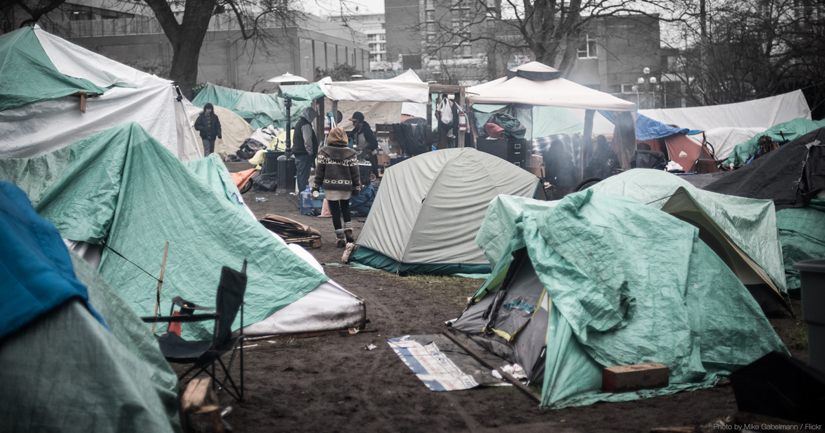 Tents and People